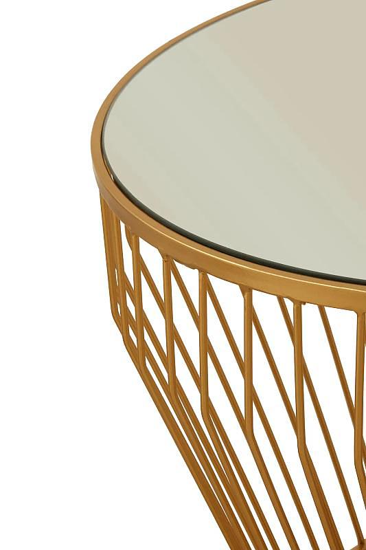 Avantis Gold Finish Tapered Design Beistelltisch
 3