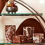 Salmo Square Red Marble Bowl
 1