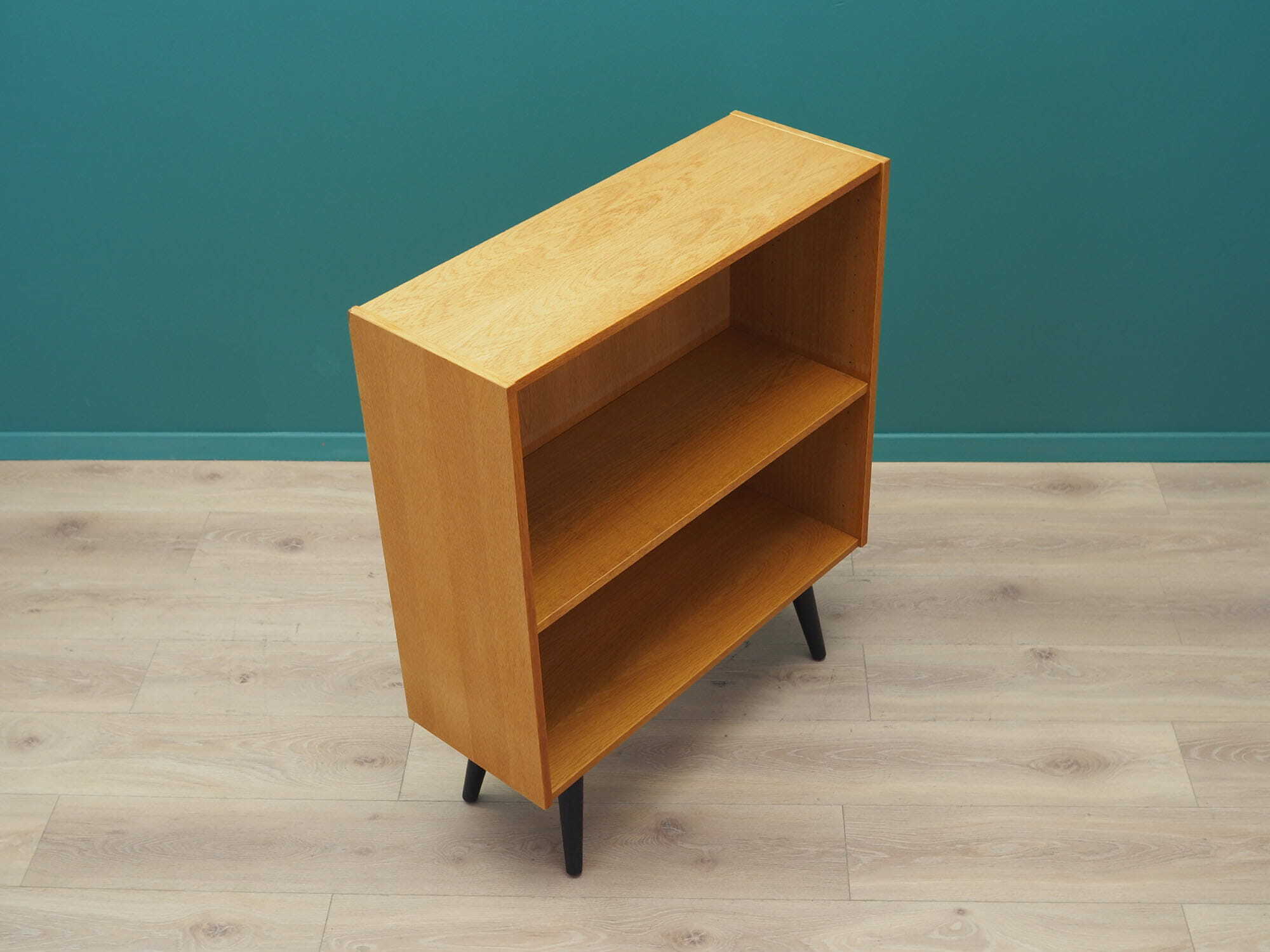 Vintage Bookshelf Ash Wood Brown 1970s 4