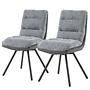 Etla Polsterstuhl 2er-Set Grau 0