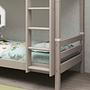 Etagenbett Leiter Holz Grau 3