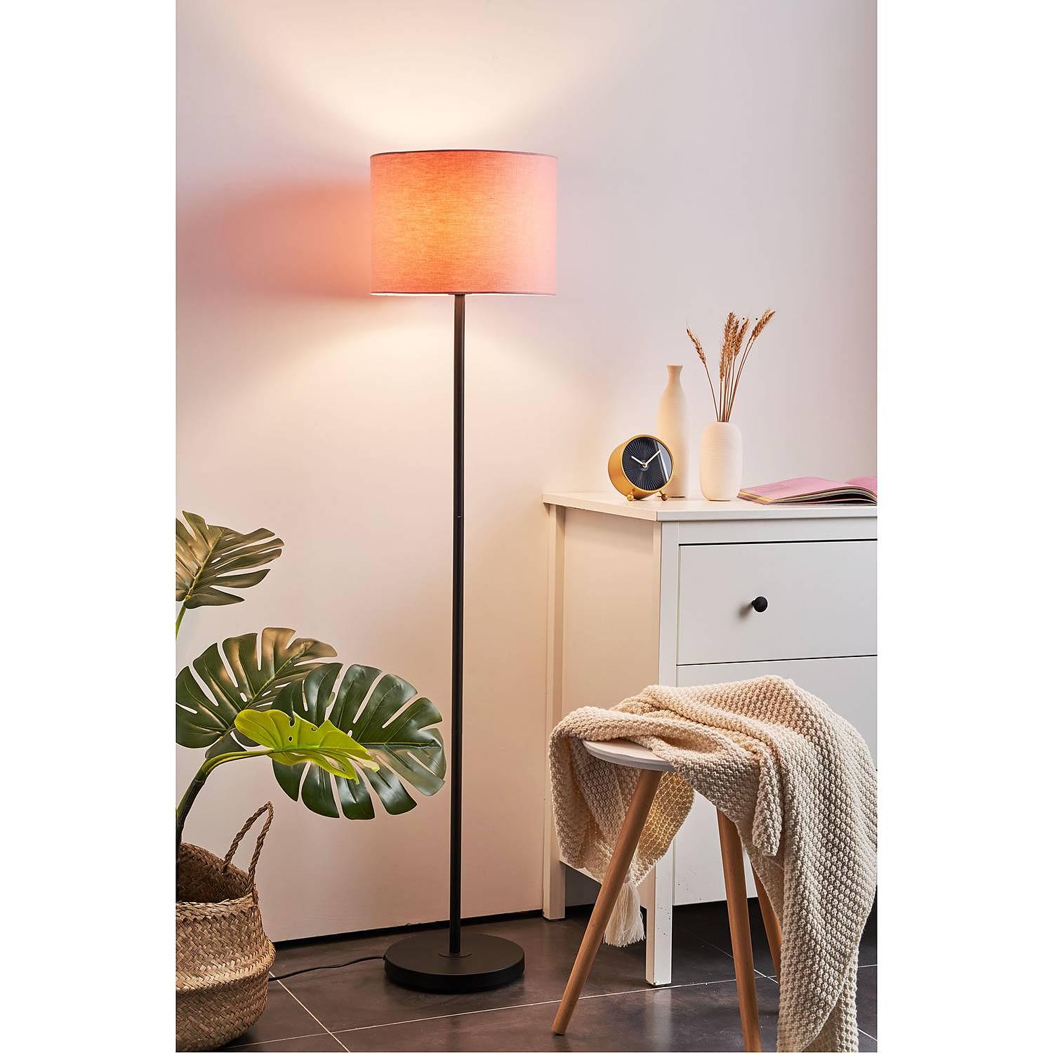 1-Light Grand Reverie Floor Lamp Woven Fabric Iron 3
