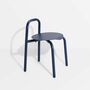 32 Stool Outdoor Stahlrohr Blau 1