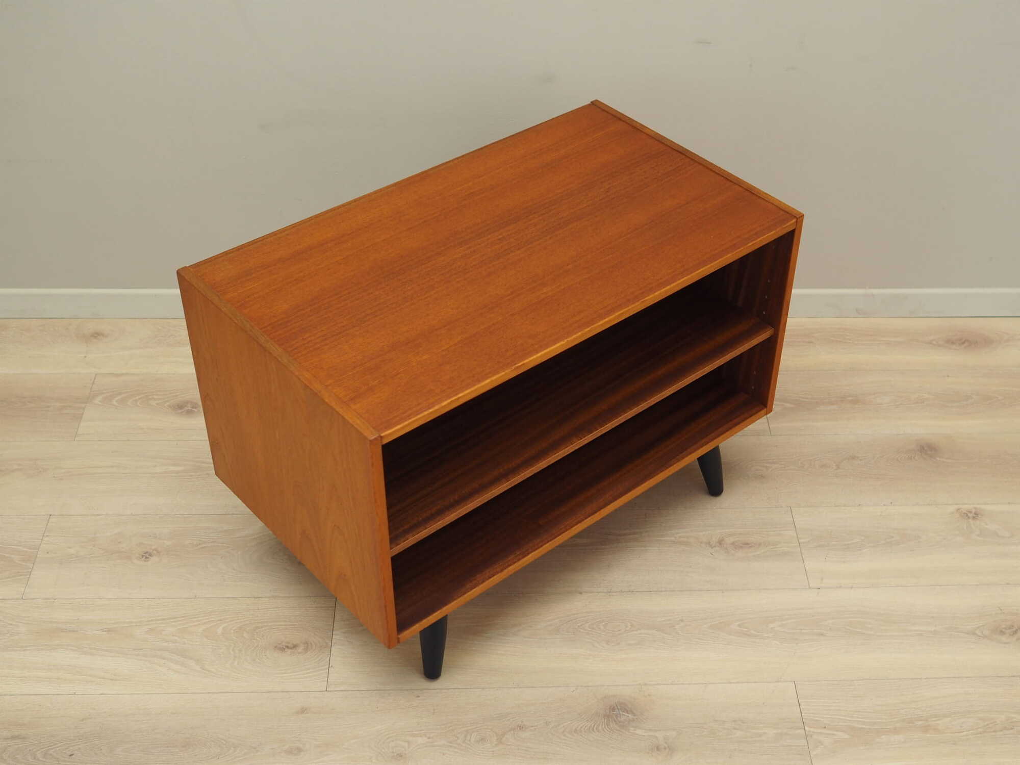 Vintage Bücherregal Teakholz Braun 1970er Jahre 4