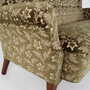 Vintage Sofa Buchenholz Textil Grün 1960er Jahre  9