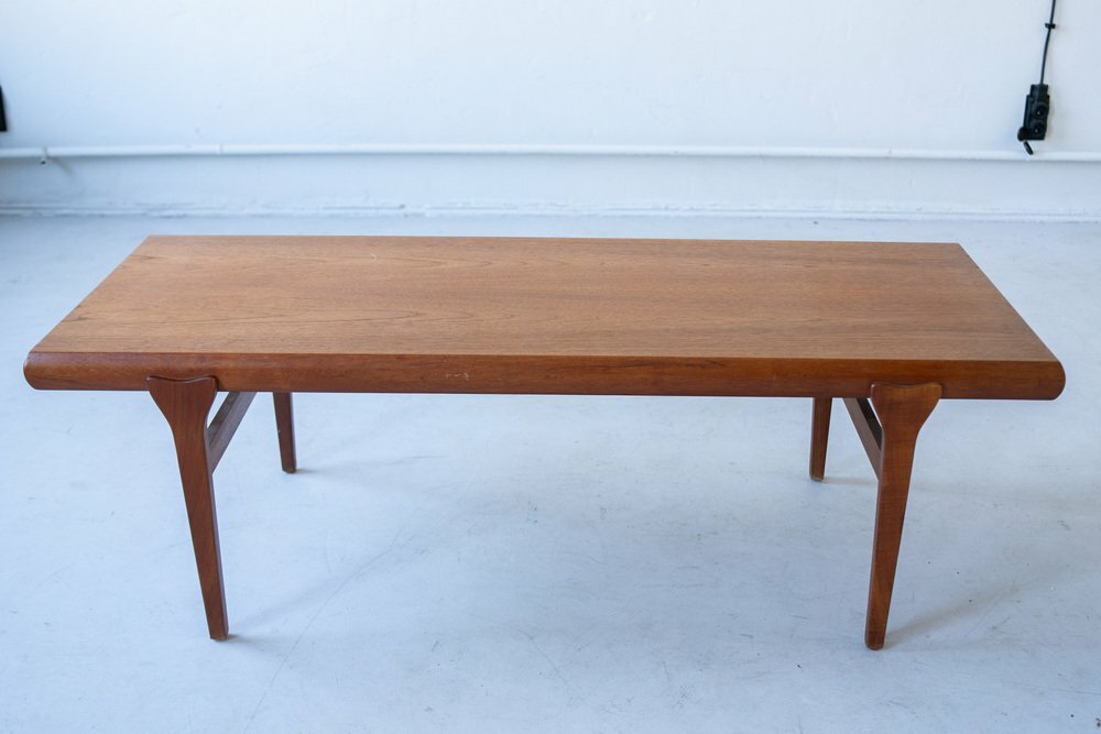 Vintage Johannes Andersen Couchtisch ausziehbar Teak Braun 3