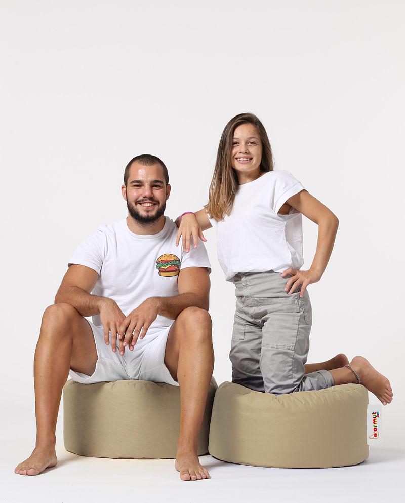 Runder Garten Sitzsack Nerz 7