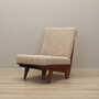 Vintage Sessel Textil Holz Weiß 1960er Jahre 3