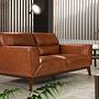 Sofa 2-Sitzer Leder Braun 0