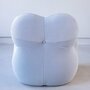 Vintage Gaetano Pesce Big Mama Up Stuhl & Ottoman Weiß 8