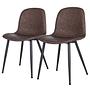 2x Polsterstuhl Capra Braun 0