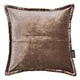 Kissenbezug Glam Mischgewebe Schokolade Braun 45 x 45 0