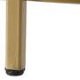 Beistelltisch Glas Metall Gold 1