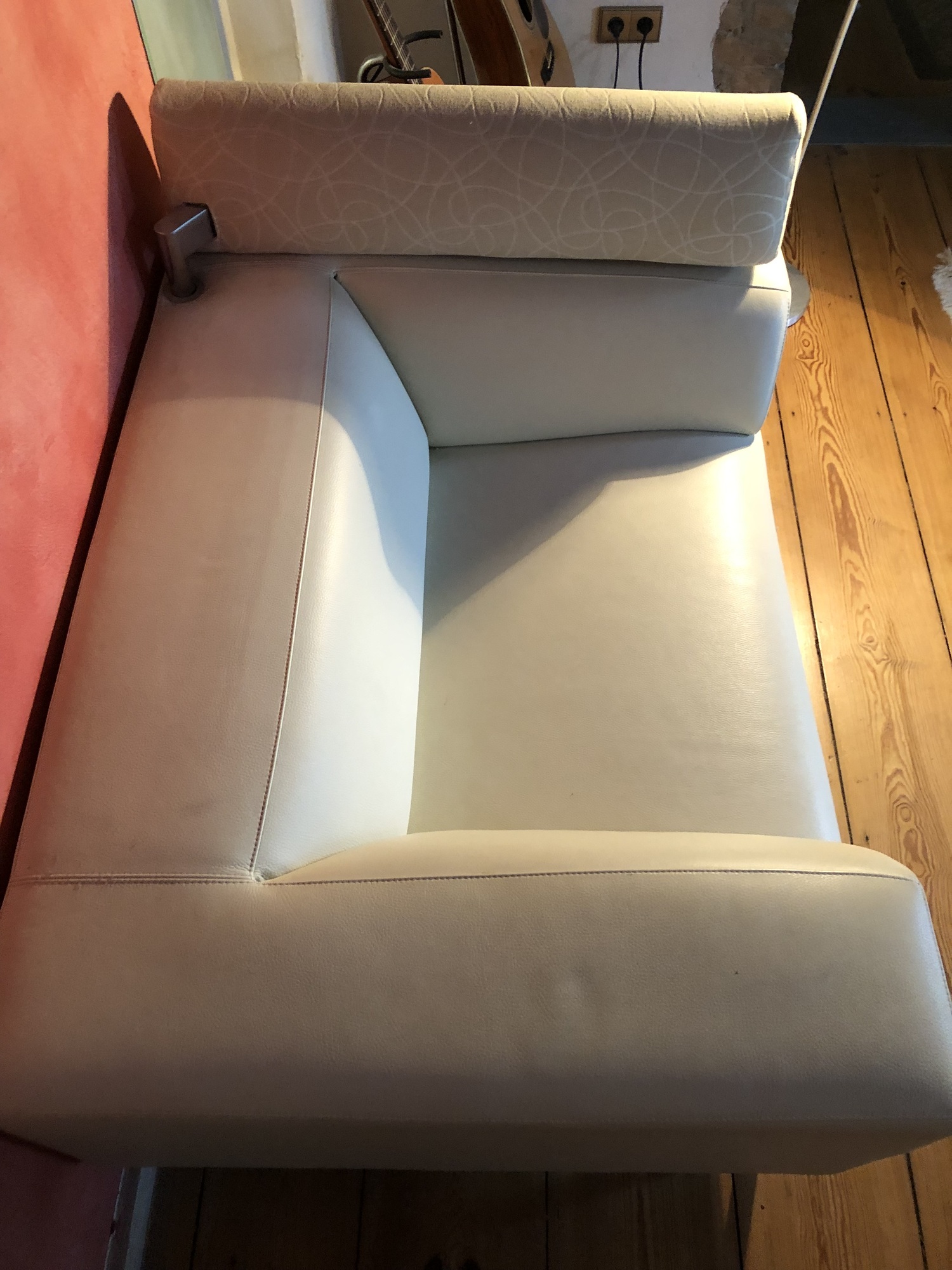 Loveseat Howlo Leder Beige 2