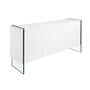 3058 Sideboard Glas Weiß 0