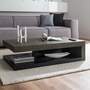 Couchtisch Beton Dekor Wabenplatte Matt Schwarz 5