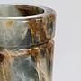 Massive Vase Marmor Onyx Travertin 1970er Jahre 1