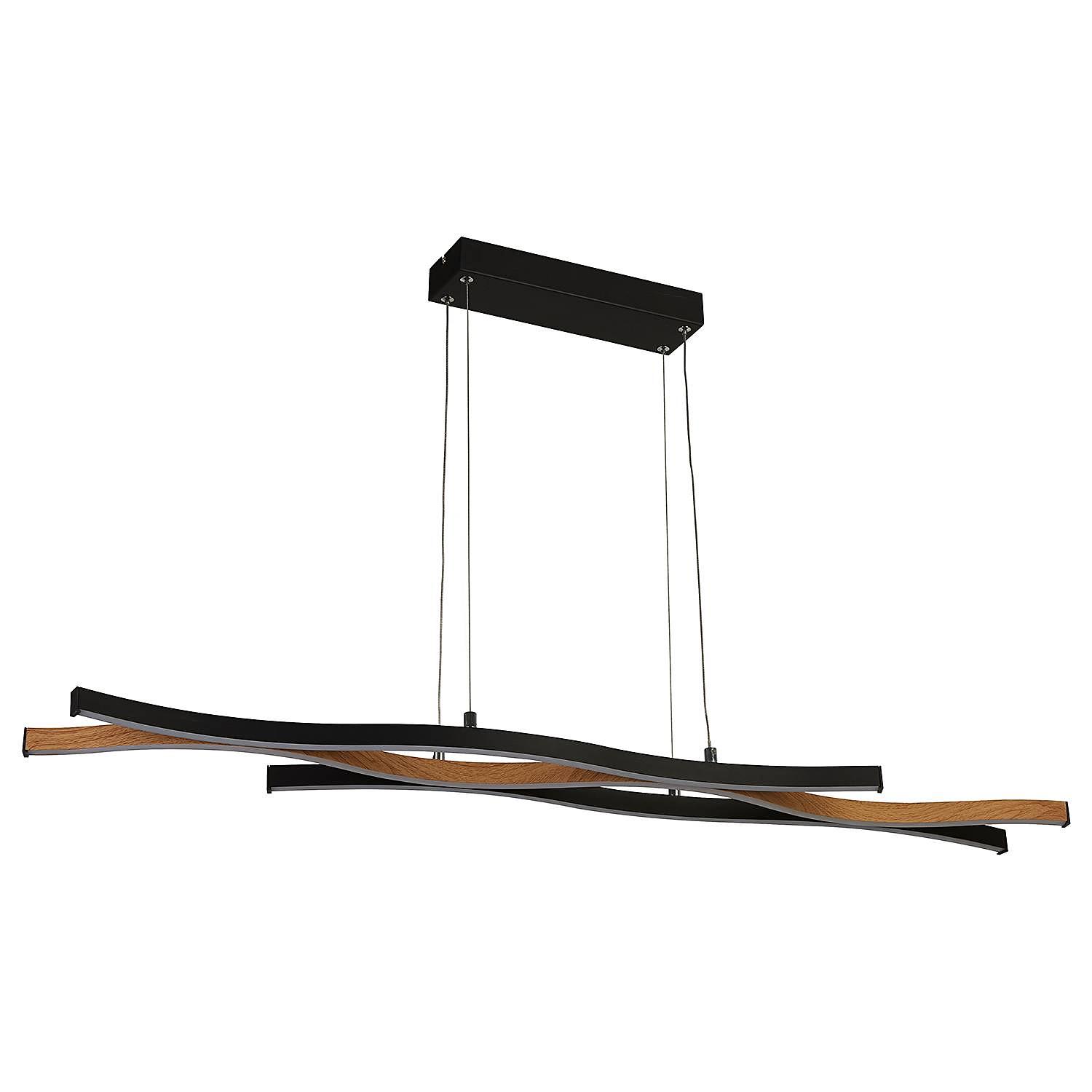 Pendelleuchte Swirl Stahl Schwarz 1