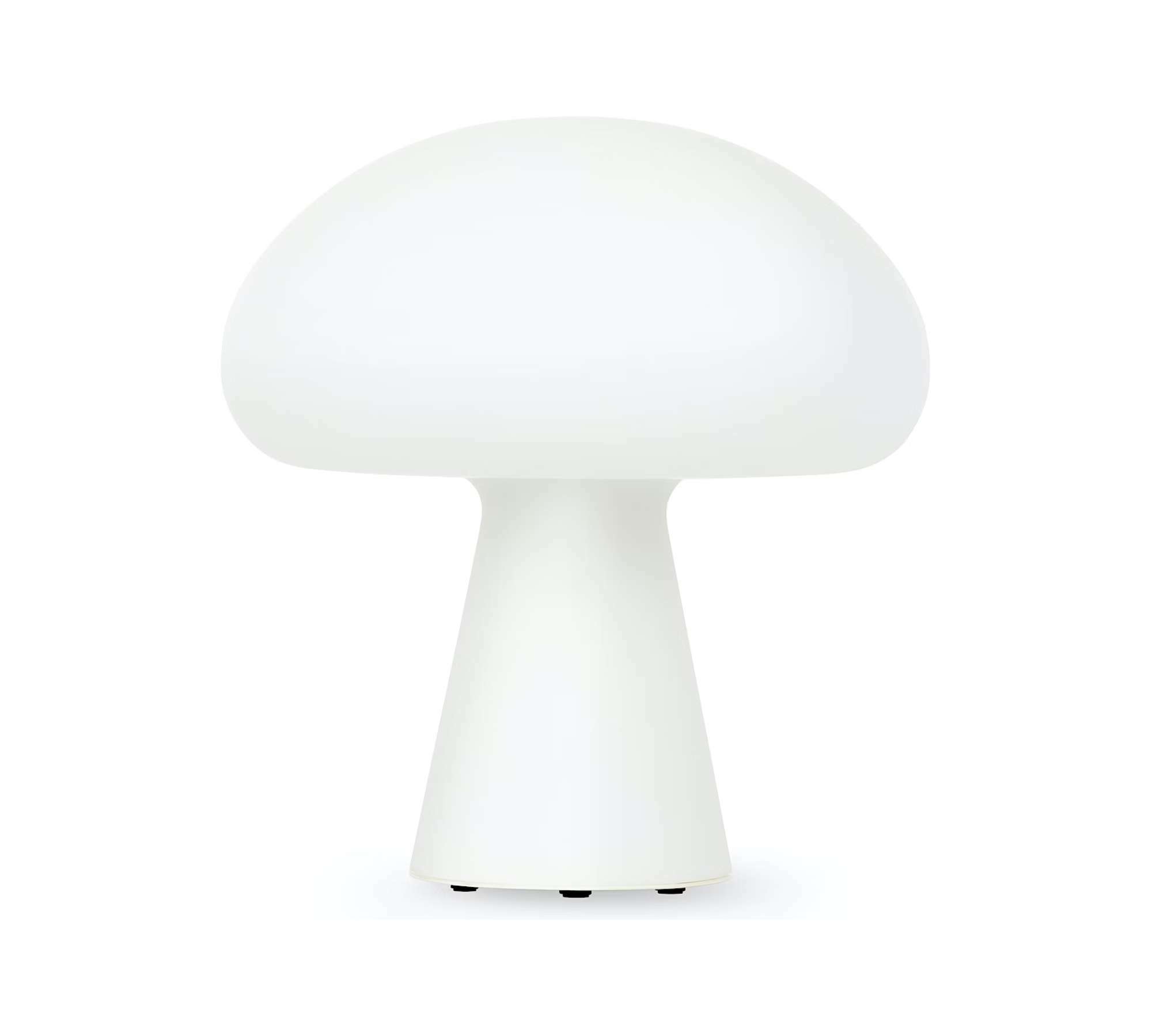 Obello Akkuleuchte Glas Kunststoff Weiß 4