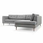 Nelson Sofa Récamiere Rechts Talent Dark Grey 1
