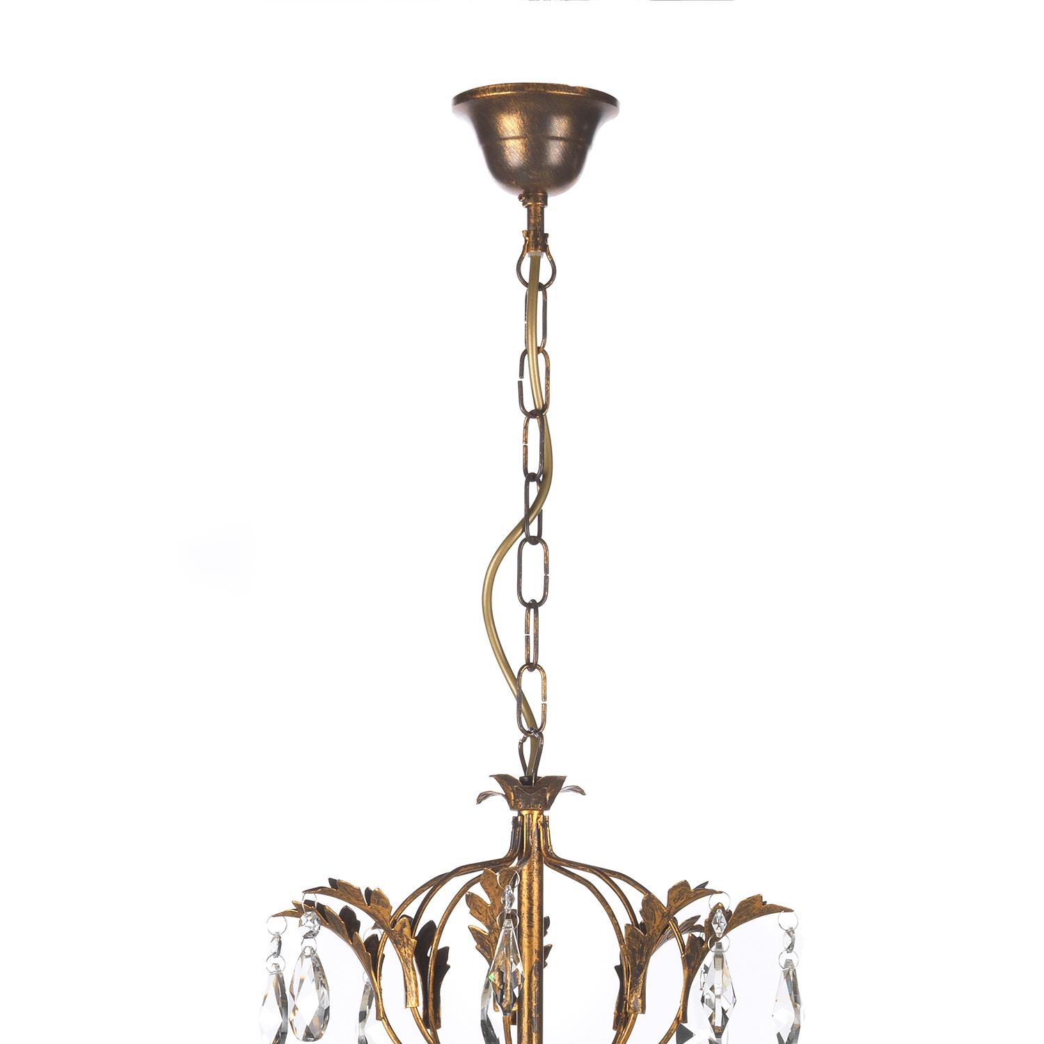 8-Light Karen Type B Chandelier Cotton Fabric Iron 4
