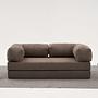 Comfort Schlafsofa 2-Sitzer Grau 0