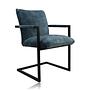 2x Boston Esszimmerstuhl Textil Metall 1