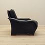 Armchair Faux Leather Black 1980s 9