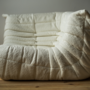 Togo Corner Sofa Bouclé White 1