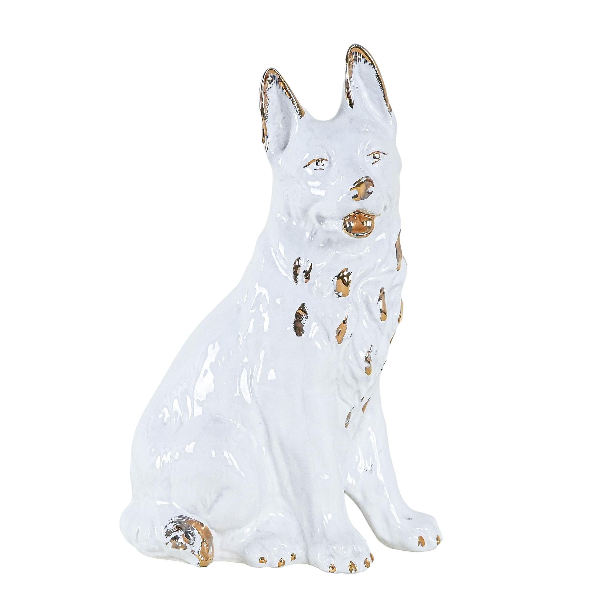 Dog figurine porcelain 1960s 0