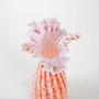Glass vase orange 1960s 6