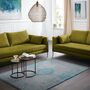 Marinus Sofa 3-Sitzer Samt Metall Grün 1