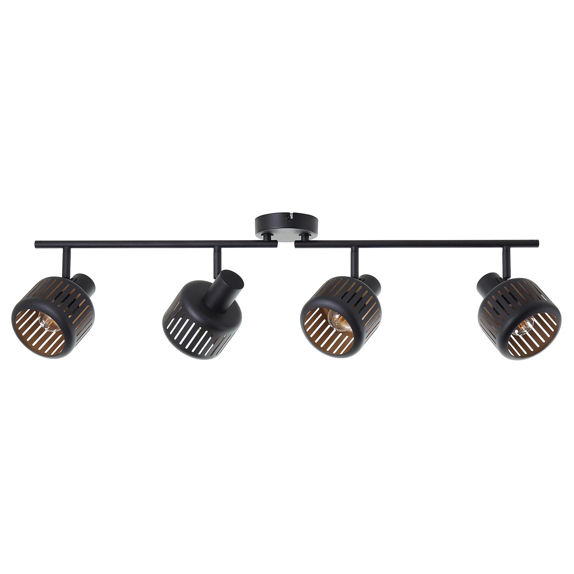Tias Deckenleuchte Aluminium Eisen Schwarz 4-flammig 1