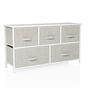 FOLDAR chest of drawers with 5 drawers Grey 0