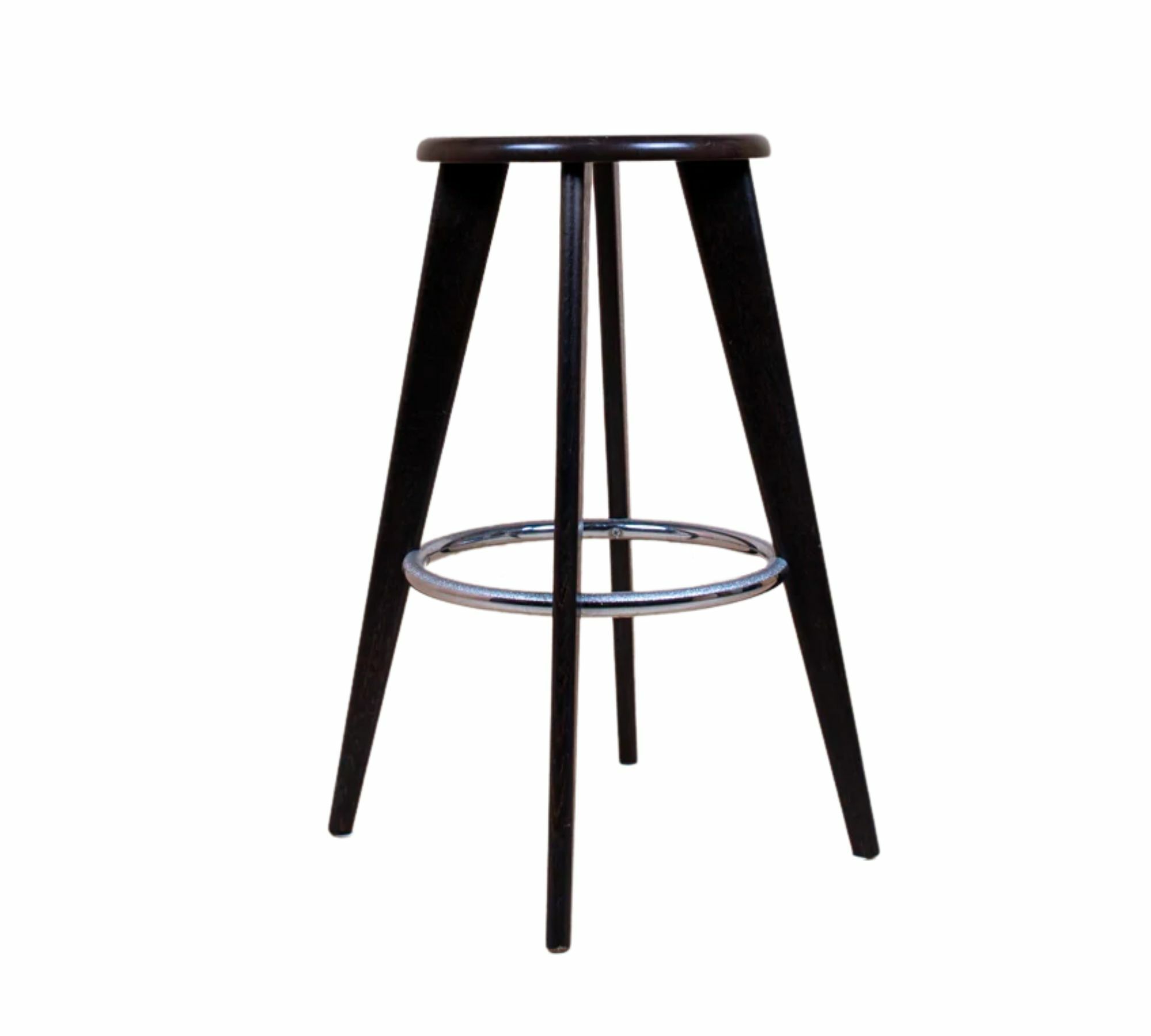 Tabouret Haut Barhocker Eiche Dunkel 0