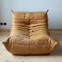 Togo armchair Pull-Up-Leather Camel Brown 1
