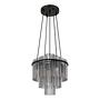 Pendelleuchte Gorley Typ G Rauchglas Eisen Schwarz 4