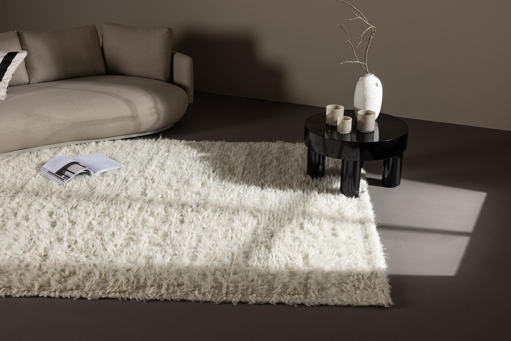 Leiko Teppich Wolle 160x230cm Weiß 6