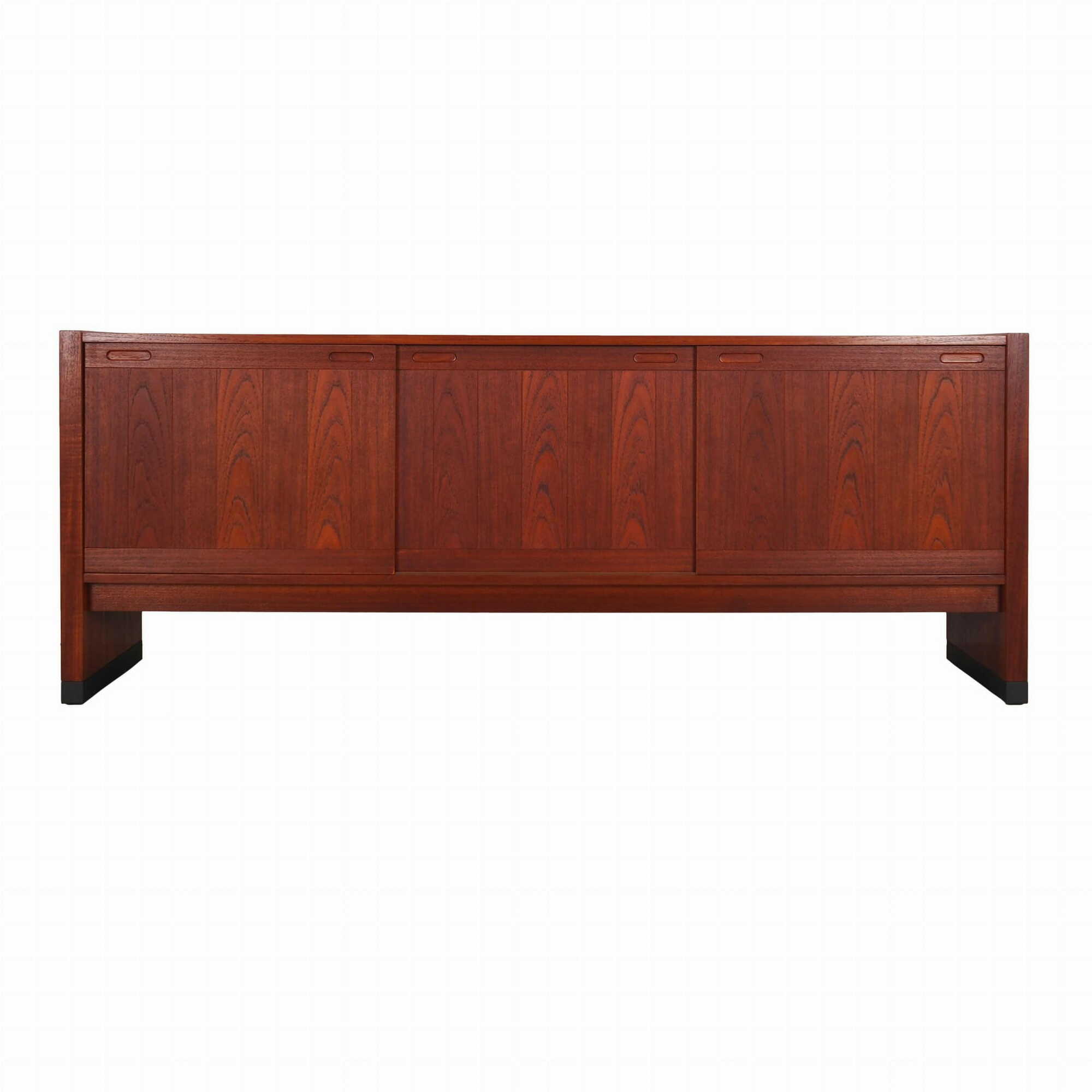 Vintage Sideboard Teakholz Braun 1960er Jahre 0