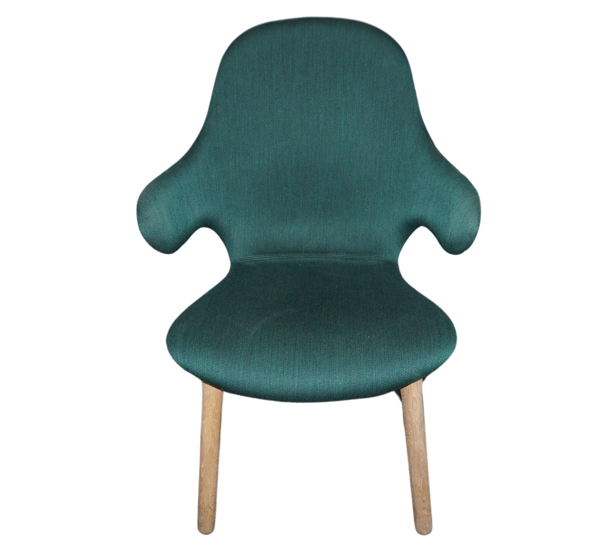 Catch JH1 Armchair Oak Dark Green Balder982 1
