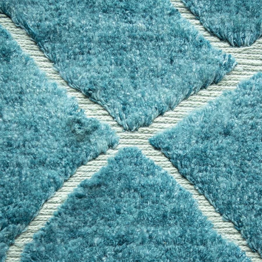 Wool Rug HKLIVING Hand-knotted Turquoise 1