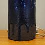 Tischlampe Keramik Blau 1960er Jahre 8