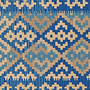 Kilim Gashgai Teppich Blau 2