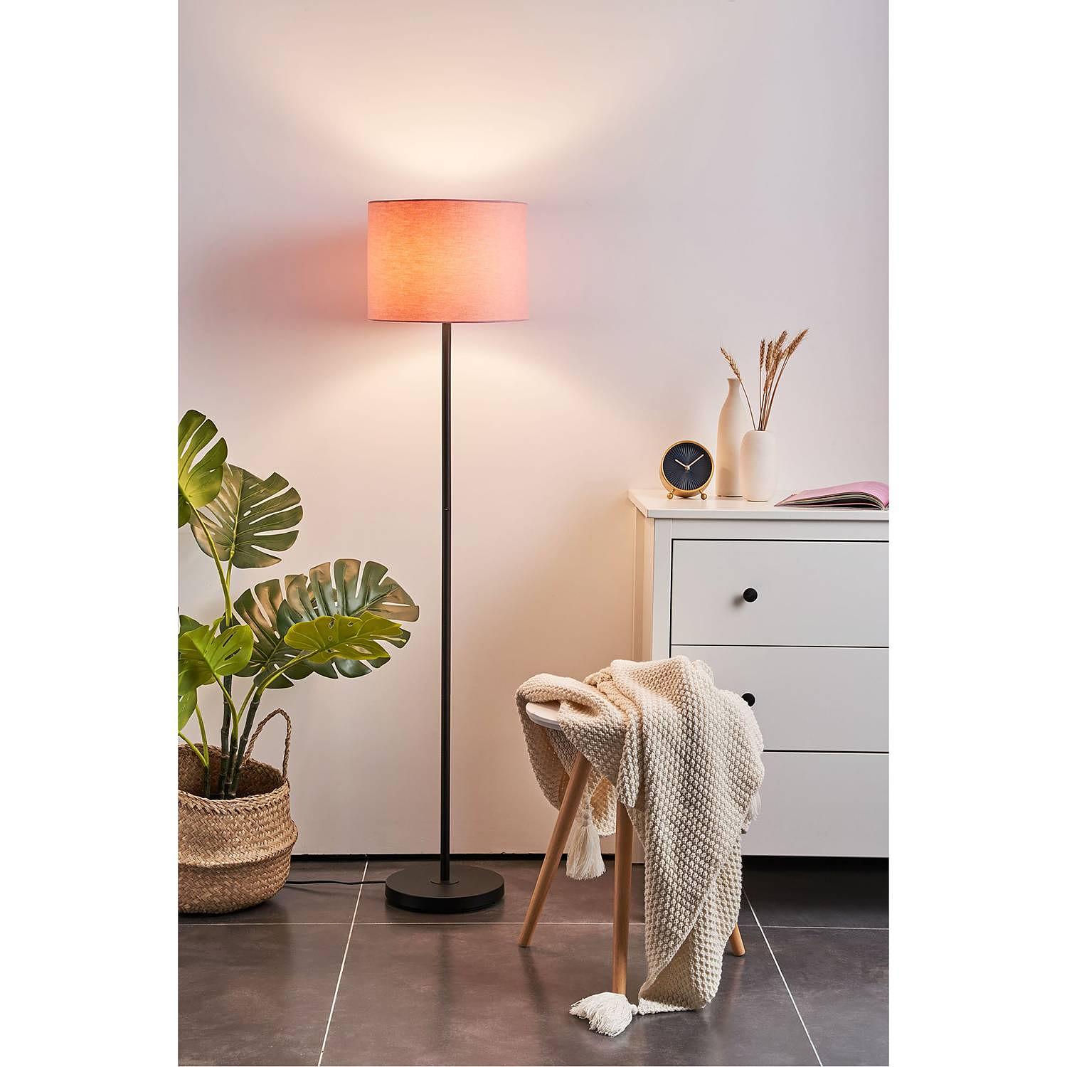 1-Light Grand Reverie Floor Lamp Woven Fabric Iron 2