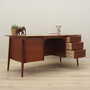 Vintage Schreibtisch Teakholz Braun 1960er Jahre 5