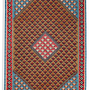 Tappeto Kilim Senneh Lana Marrone 0