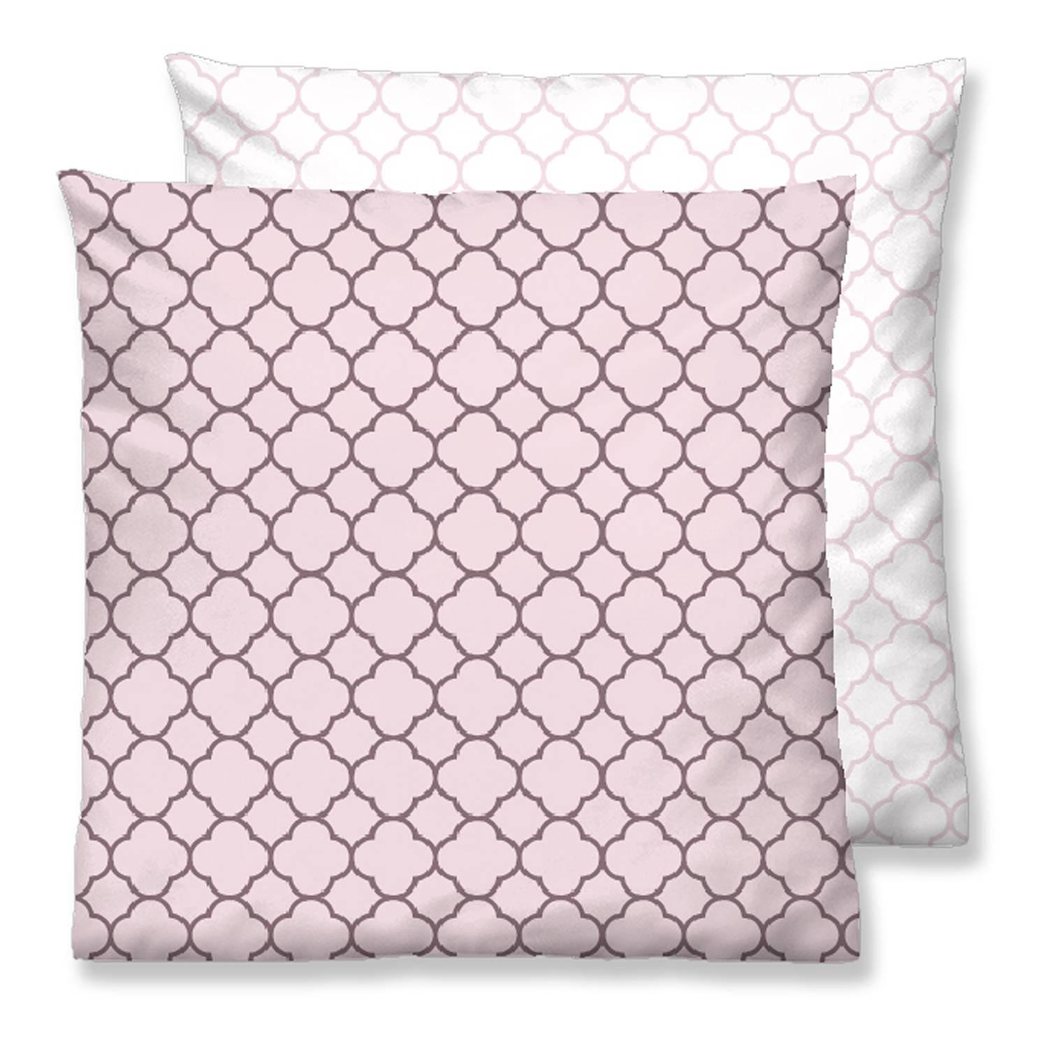 Pillowcase Mako Satin Pink 40 x 40 cm 0