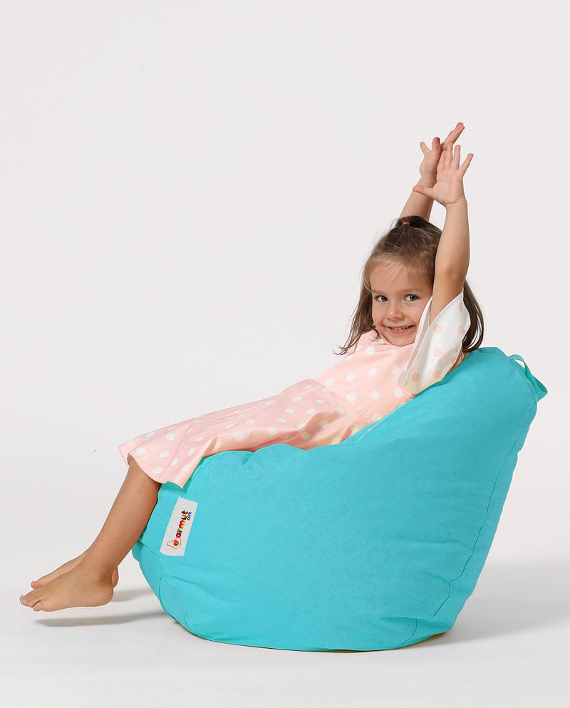 Kids Garten Sitzsack Türkis 1