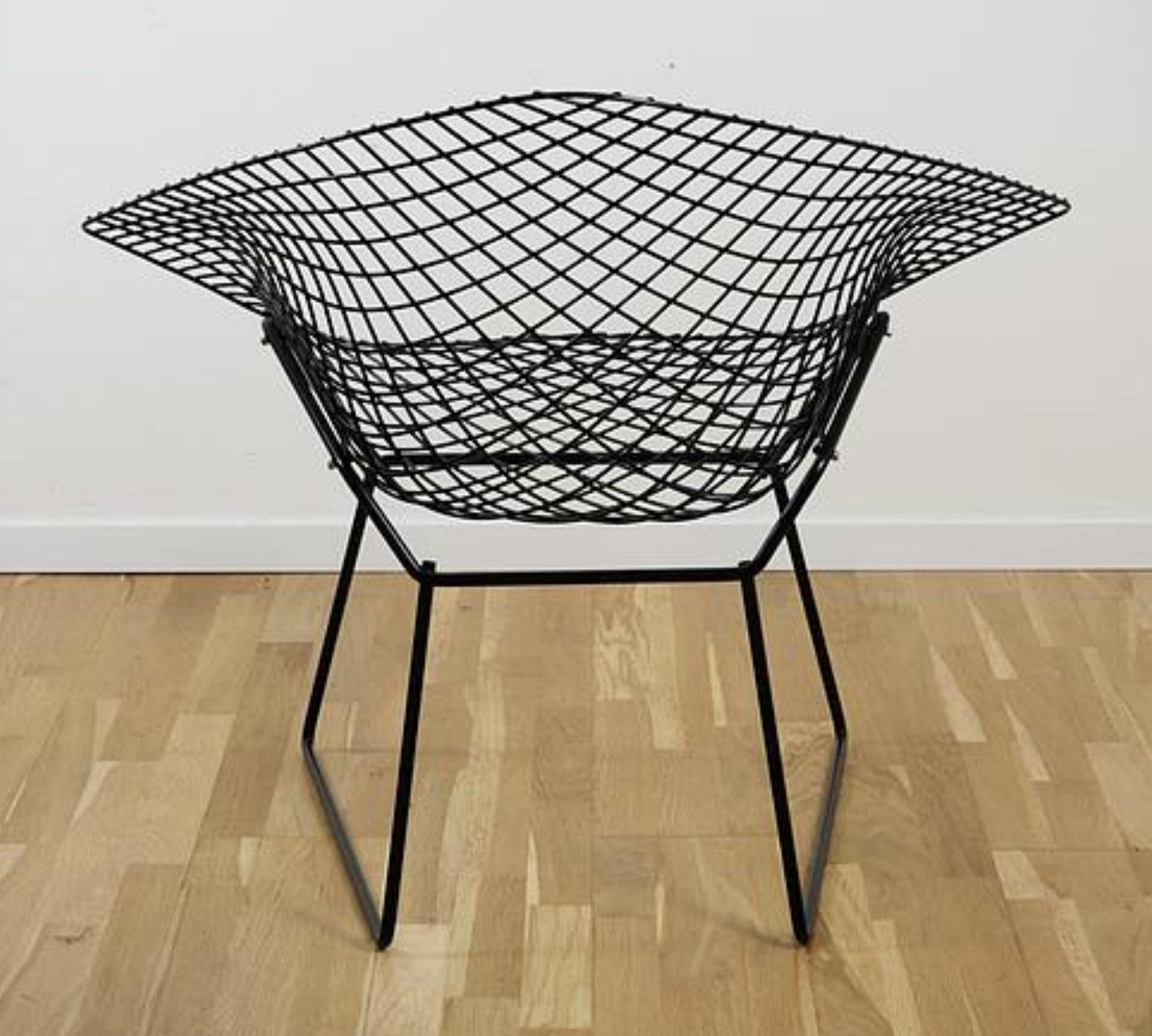 Bertoia Diamond Chair Black 3