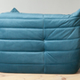Togo Corner Sofa Velvet Sea Blue 4